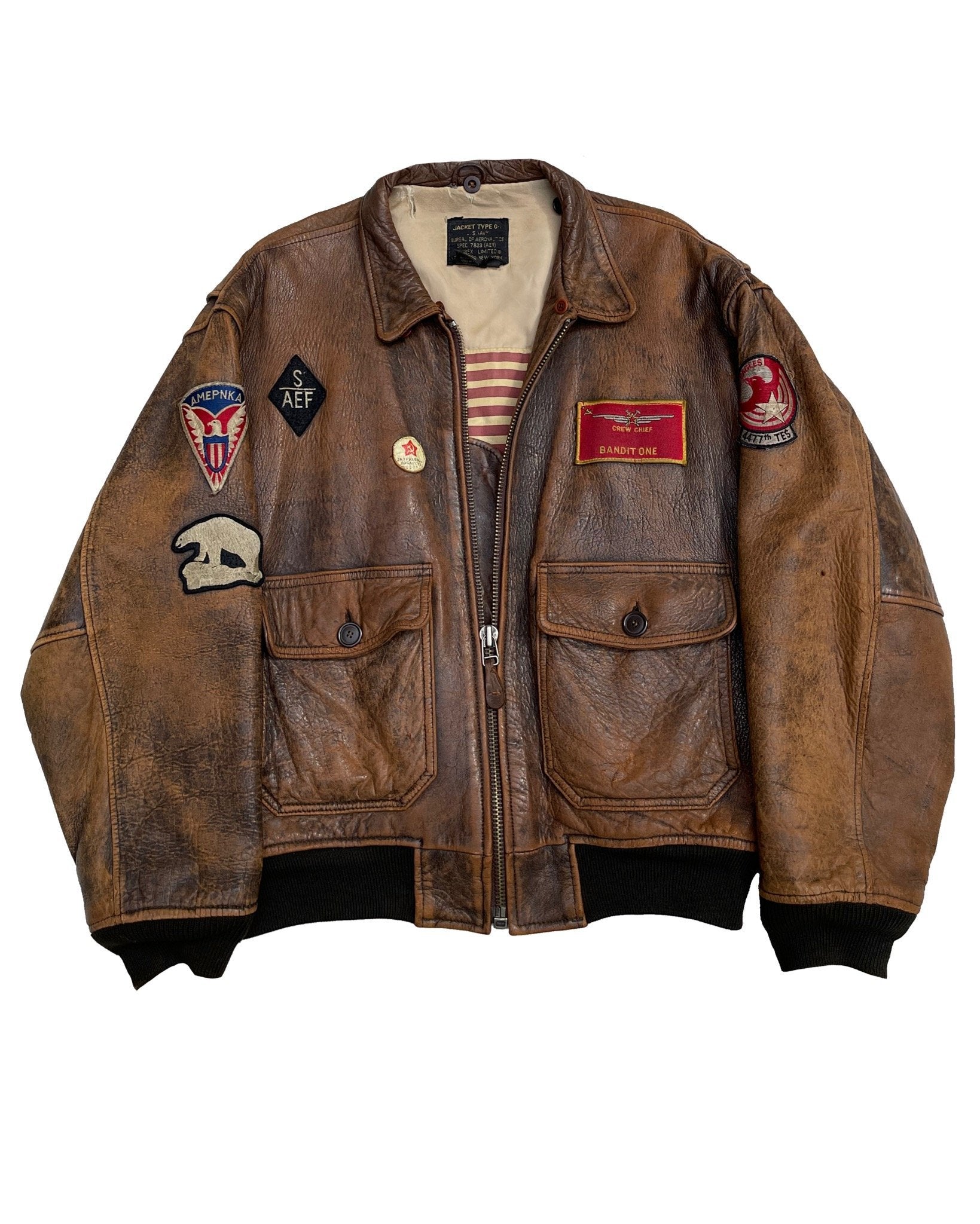 Blouson en cuir Avirex Blouson en cuir - "Bandit" G-1 - M - PLOMOSTORE