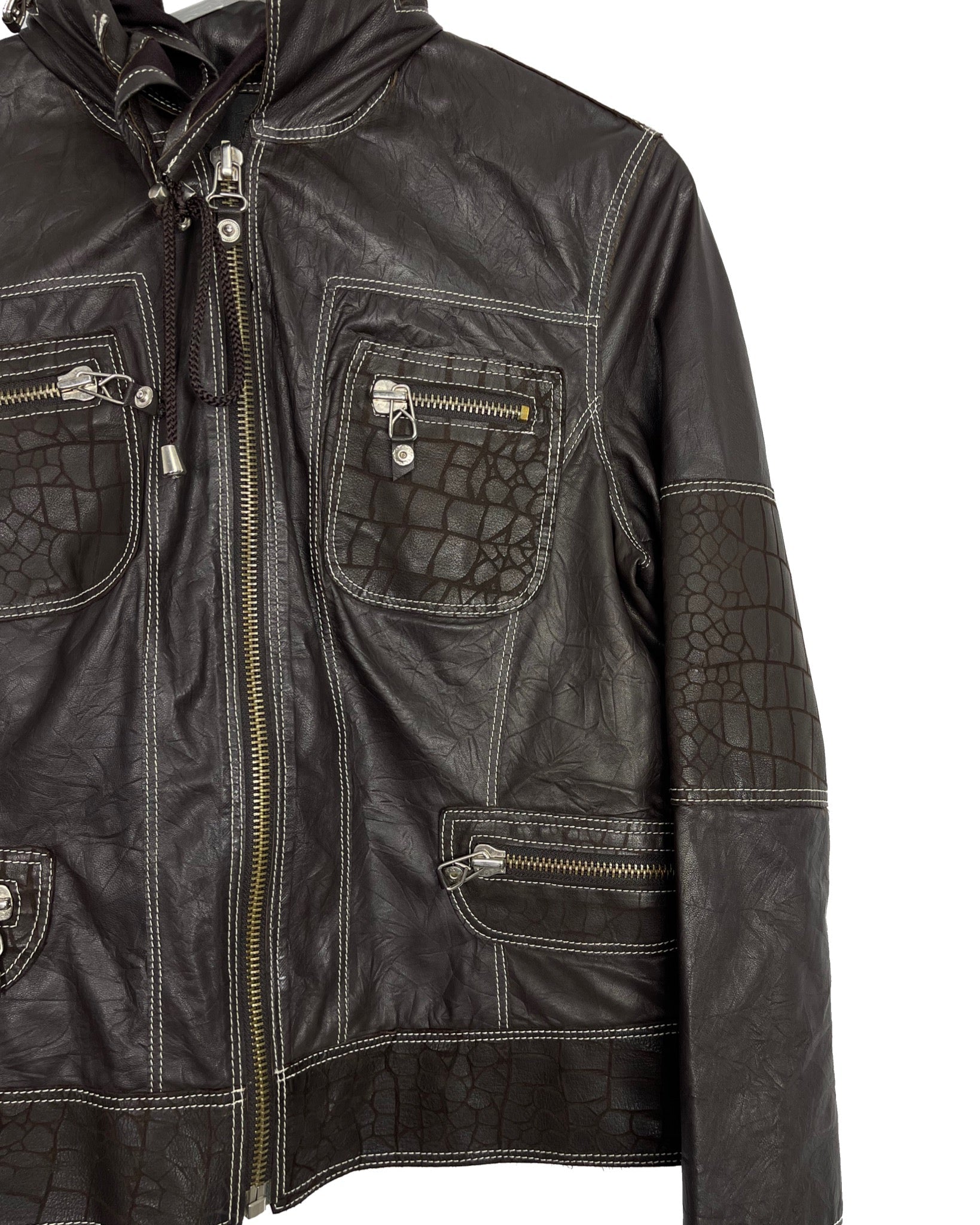 Blouson en cuir Roberto Cavalli Blouson en cuir - L - PLOMOSTORE