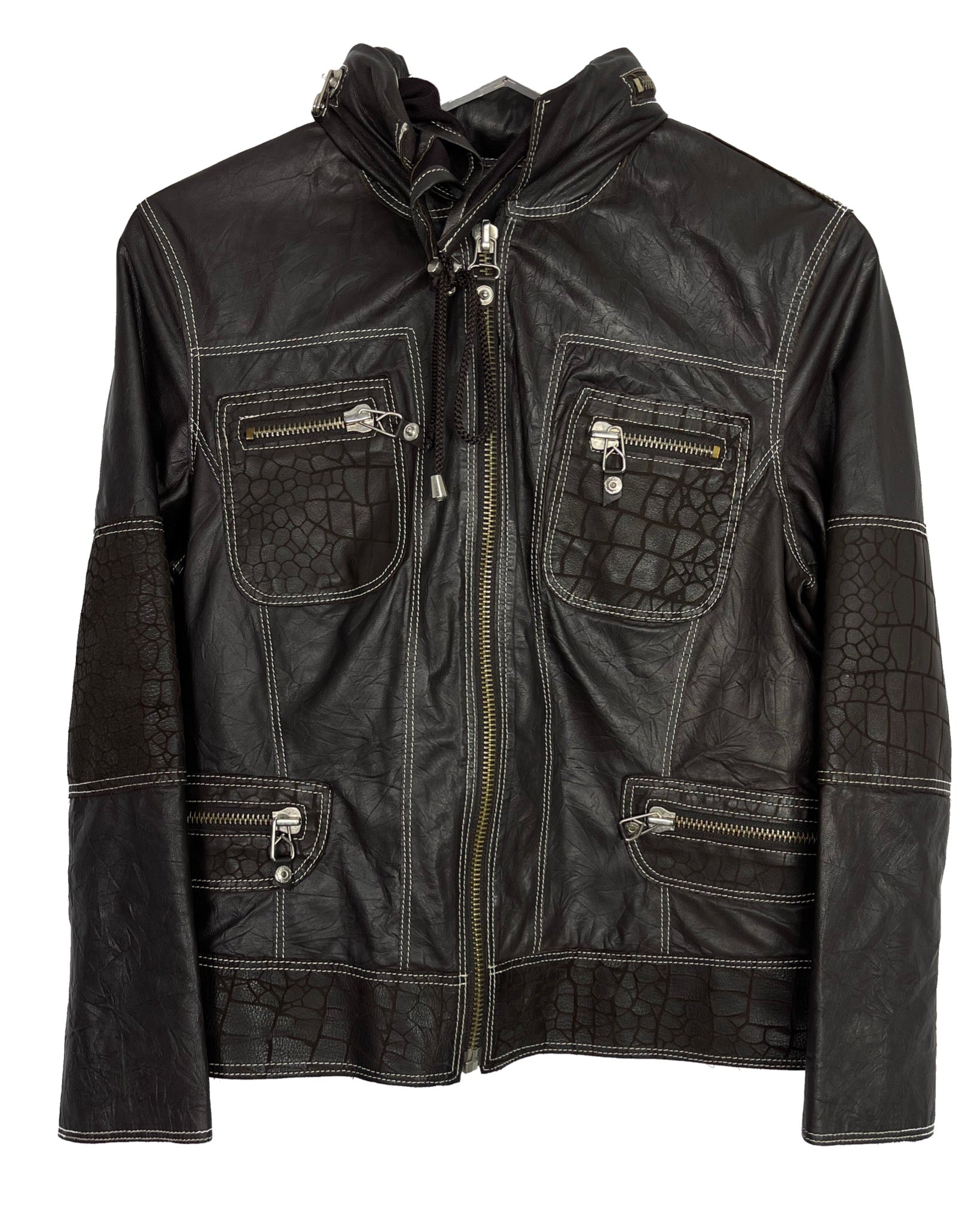 Blouson en cuir Roberto Cavalli Blouson en cuir - L - PLOMOSTORE