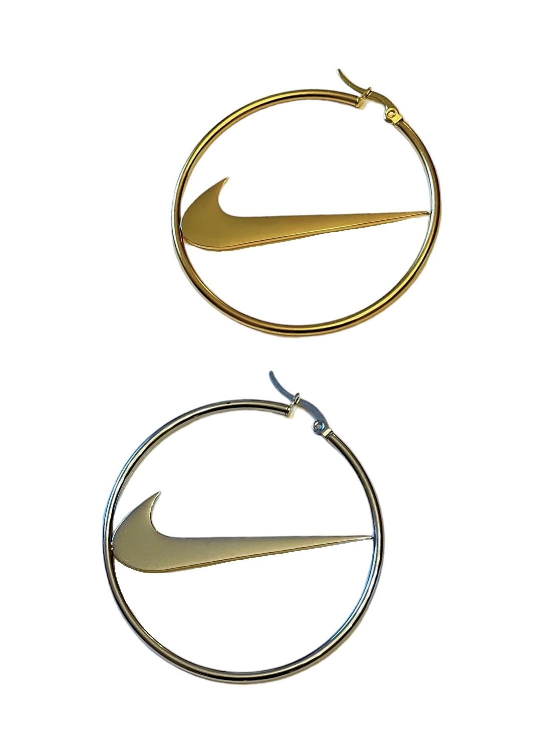Boucles d'oreilles - SWOOSH #01 - PLOMOSTORE - Friperie en ligne
