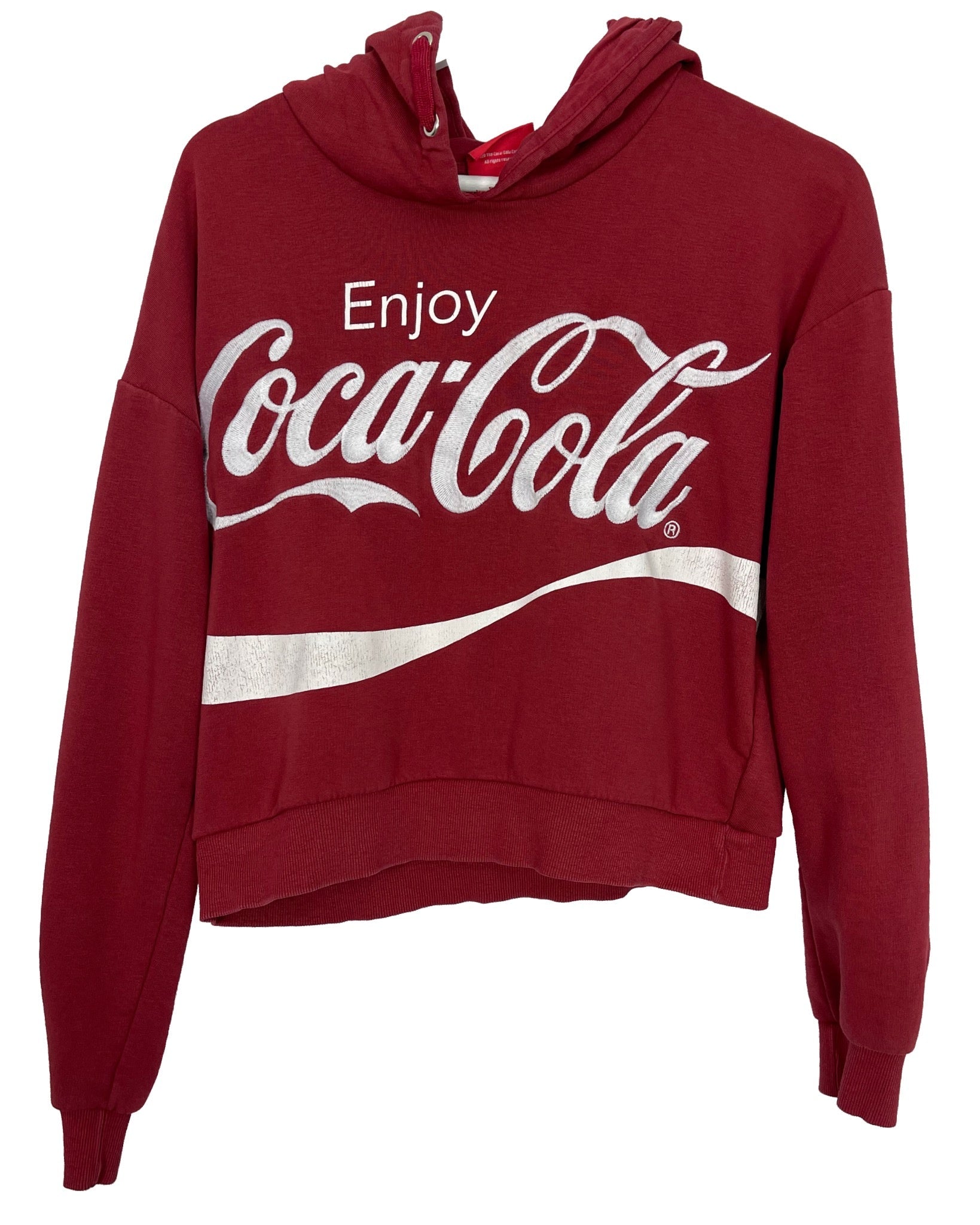 Crop Top Coca Cola Hoodie court - 16A - PLOMOSTORE