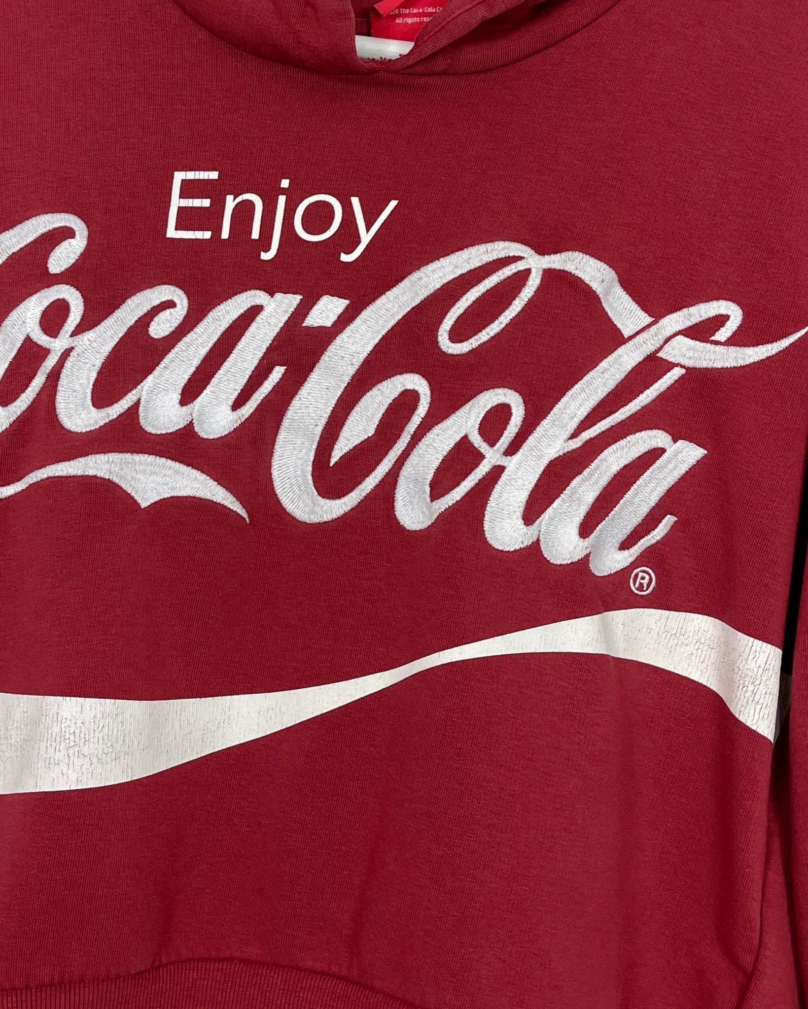 Crop Top Coca Cola Hoodie court - 16A - PLOMOSTORE