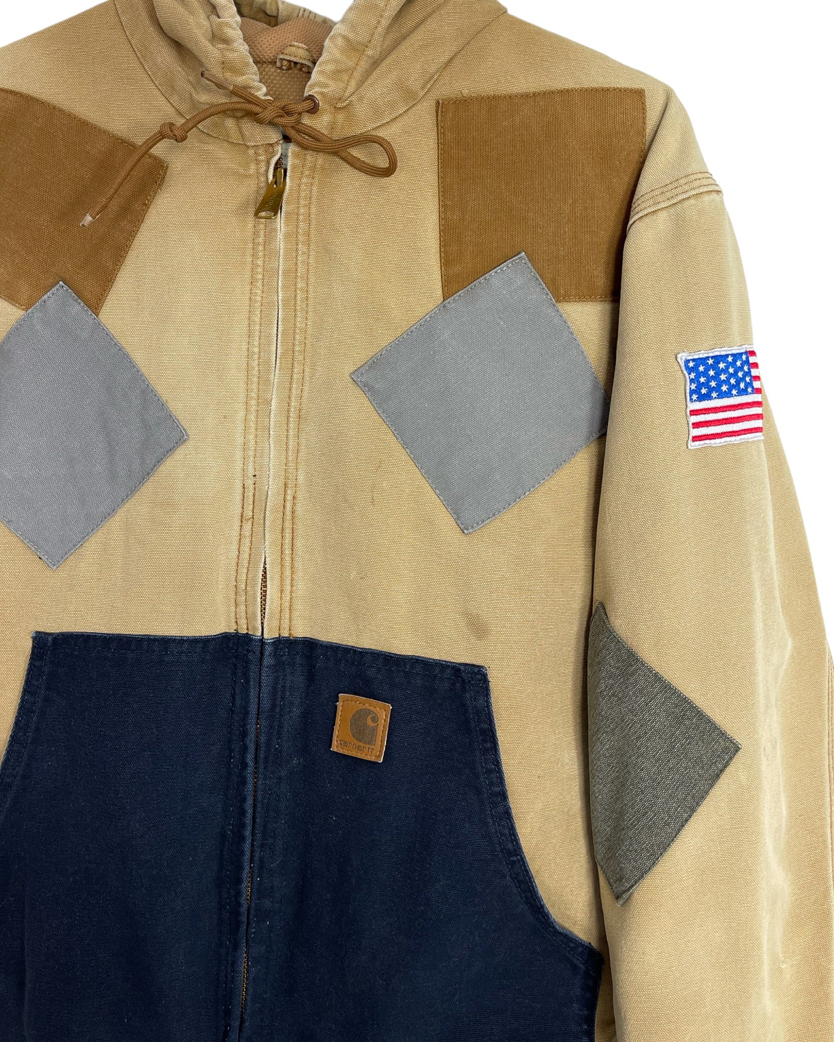 Blouson Carhartt Veste upcyclée style patchwork - M/L - PLOMOSTORE