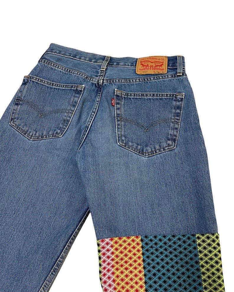 Jeans Levi's Jean upcyclé - 550 - W30 L30 - PLOMOSTORE