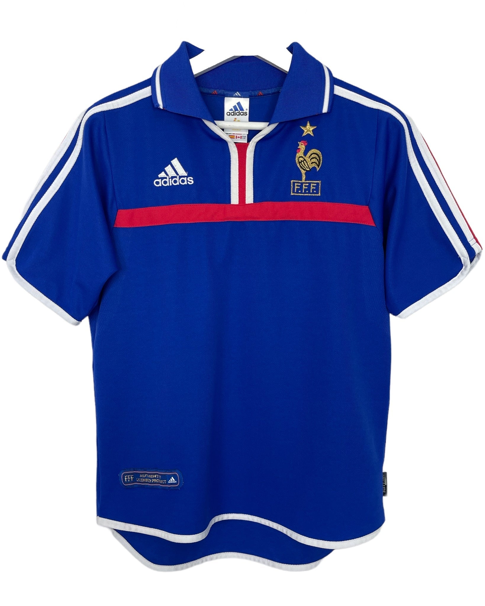Maillot de football Adidas Maillot de football - France 00' - XS - PLOMOSTORE