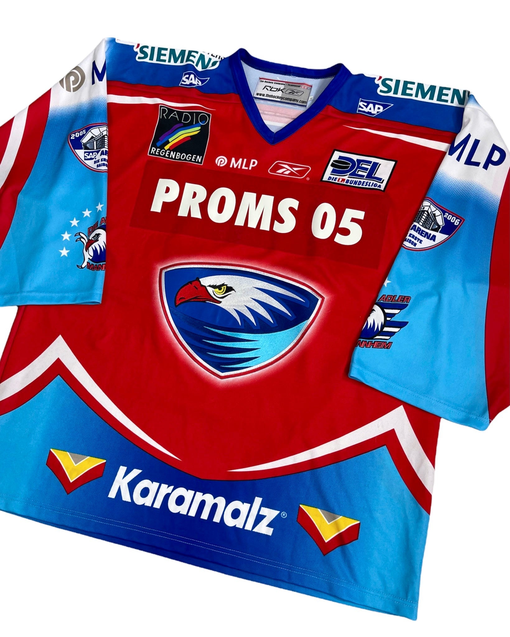 Maillot de hockey Reebok Maillot de Hockey - Adler Mannheim - XL - PLOMOSTORE