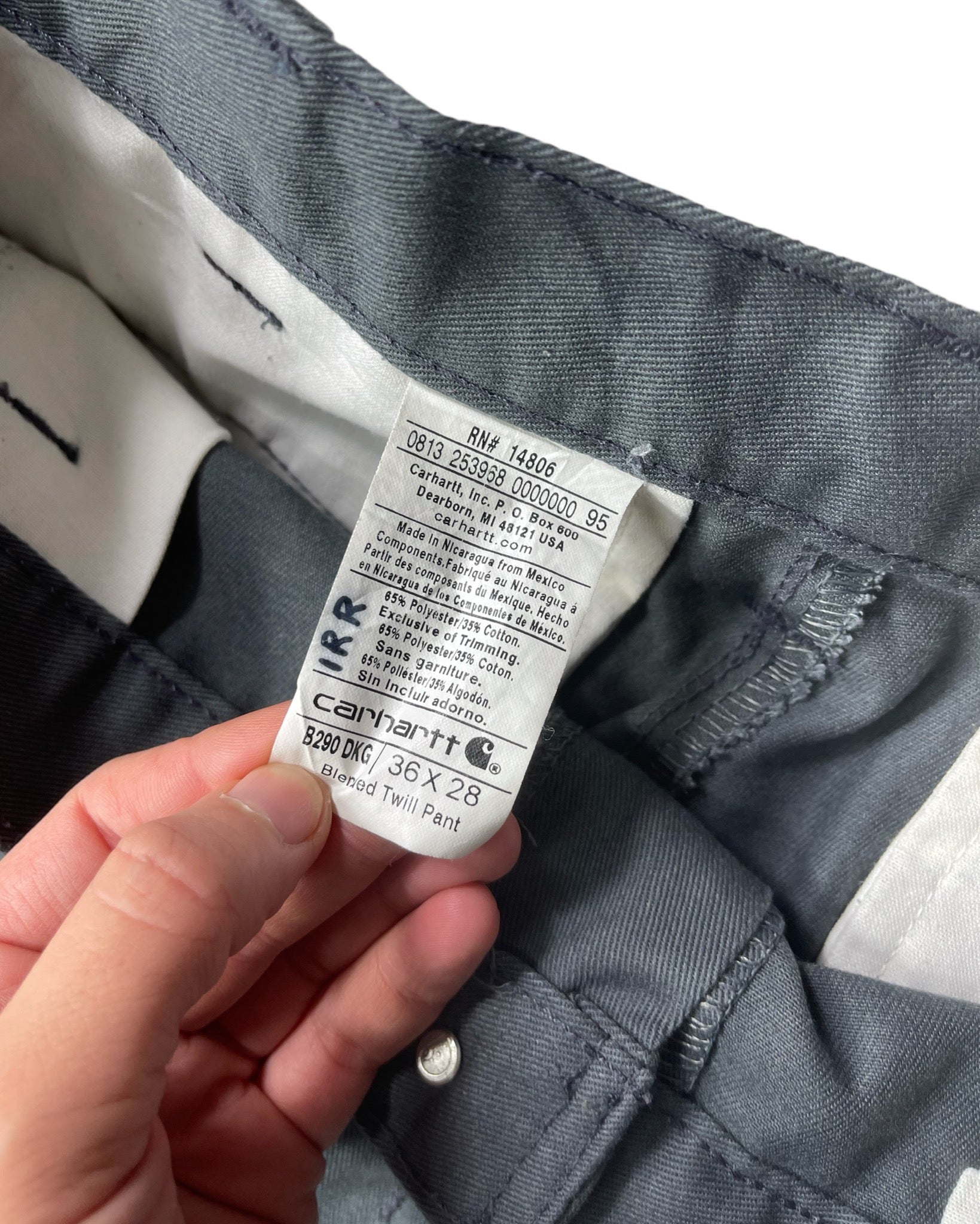 Carhartt Pantalon - B290DKG - W36 L28 - PLOMOSTORE
