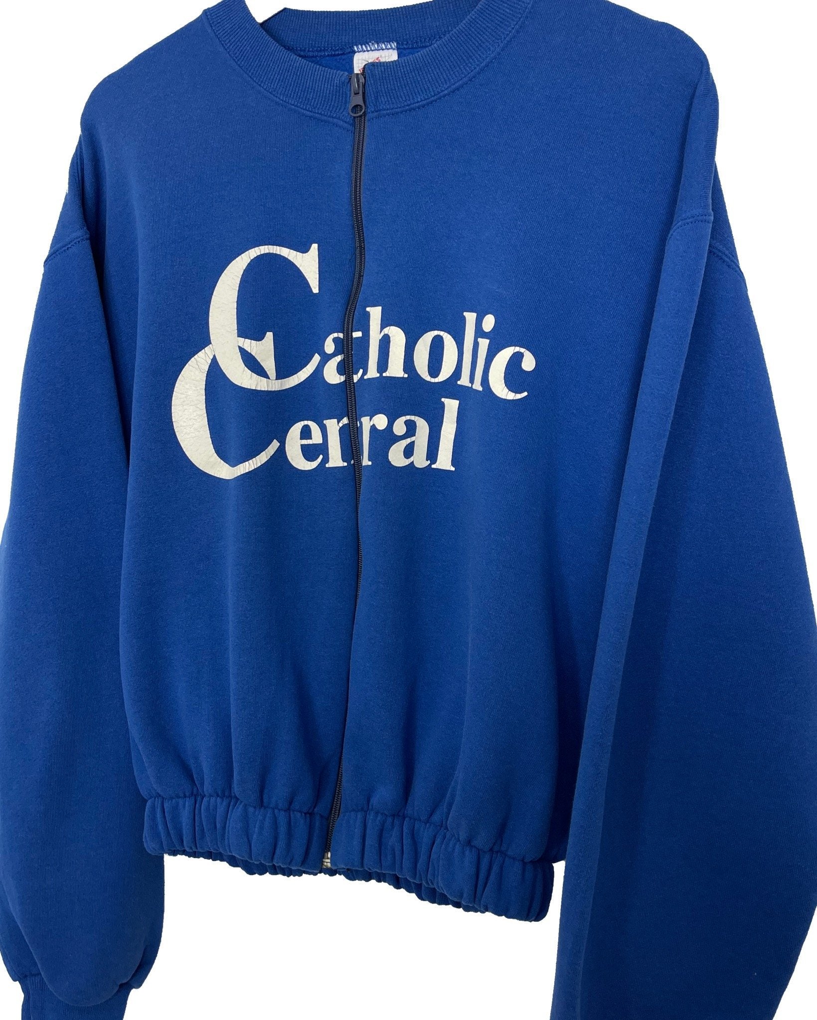Sweat zippé Vintage Sweat zippé - Catholic Central University - L - PLOMOSTORE