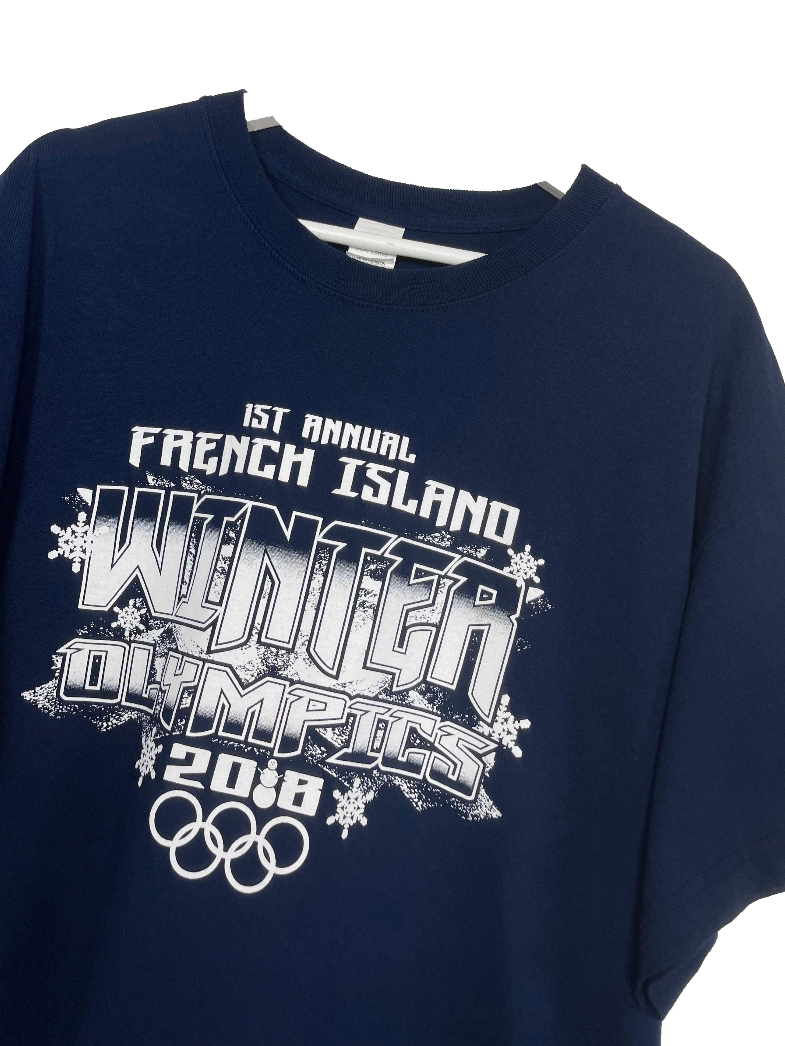 T-shirt - French Island Winter Olympics - XL - PLOMOSTORE - Friperie en ligne