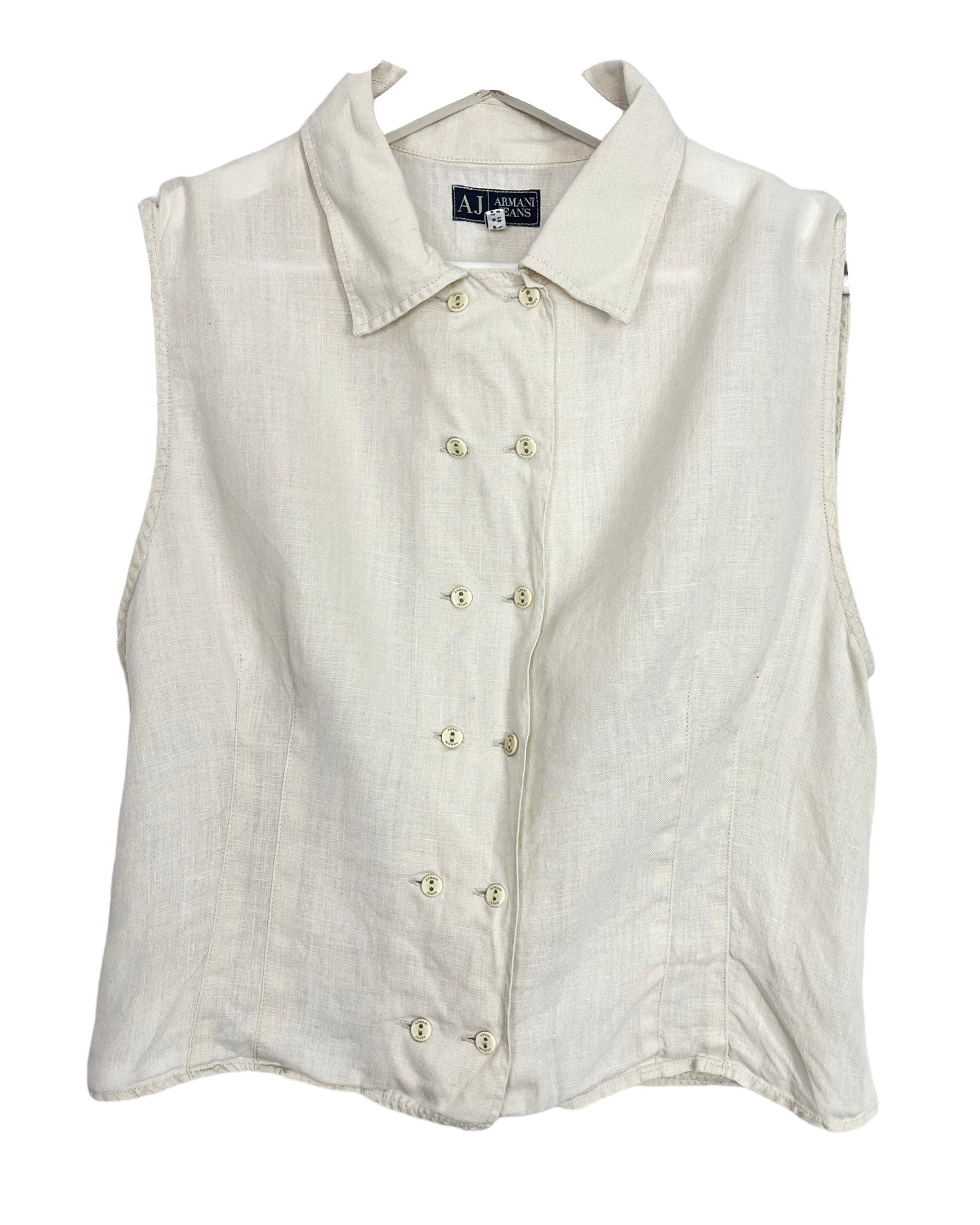 Top Armani Top en lin - T42 - PLOMOSTORE