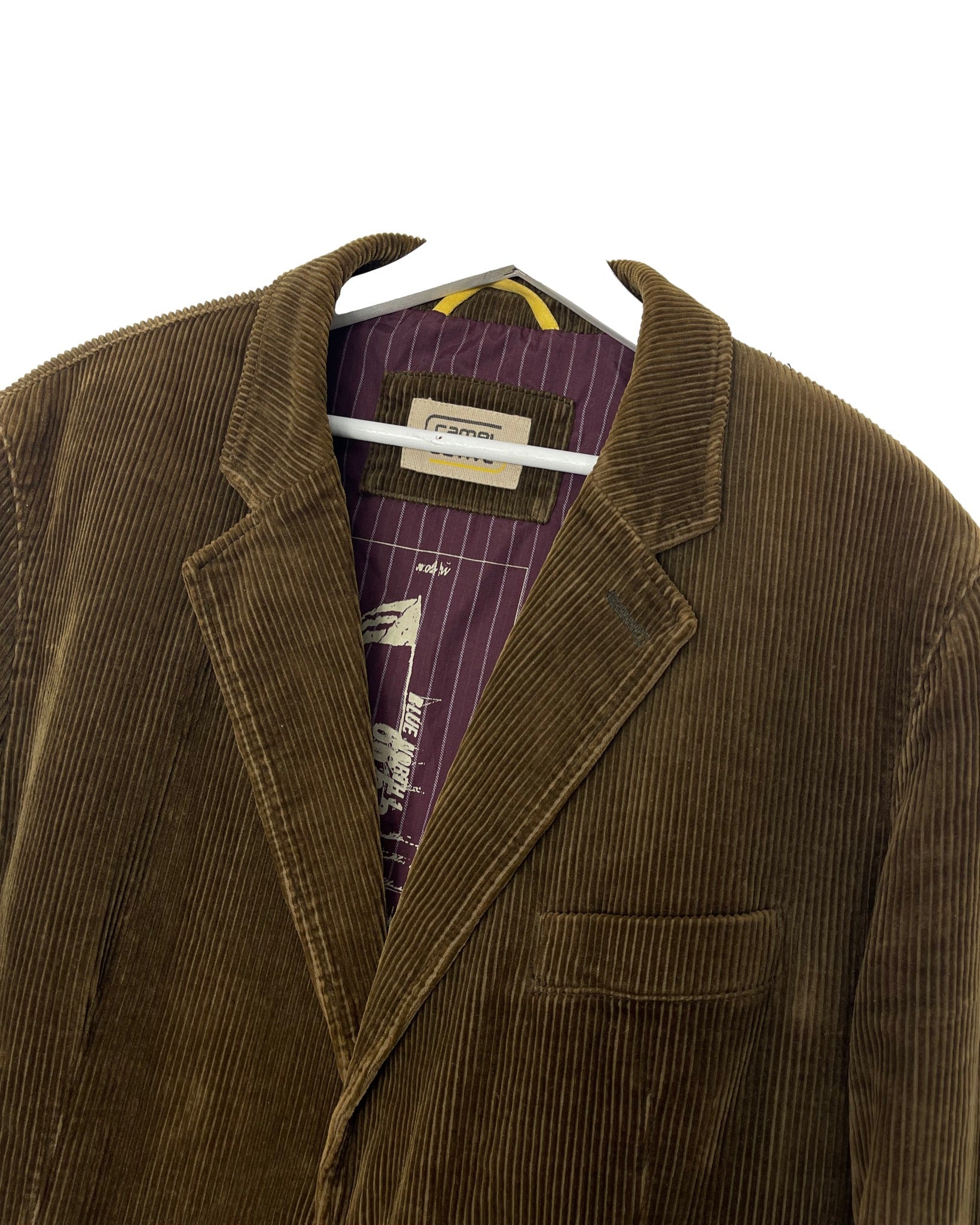 Veste habillée Camel Veste en velours côtelé - L - PLOMOSTORE