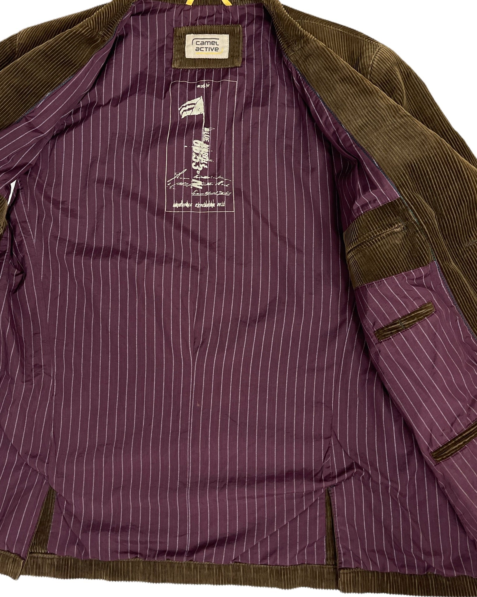 Veste habillée Camel Veste en velours côtelé - L - PLOMOSTORE