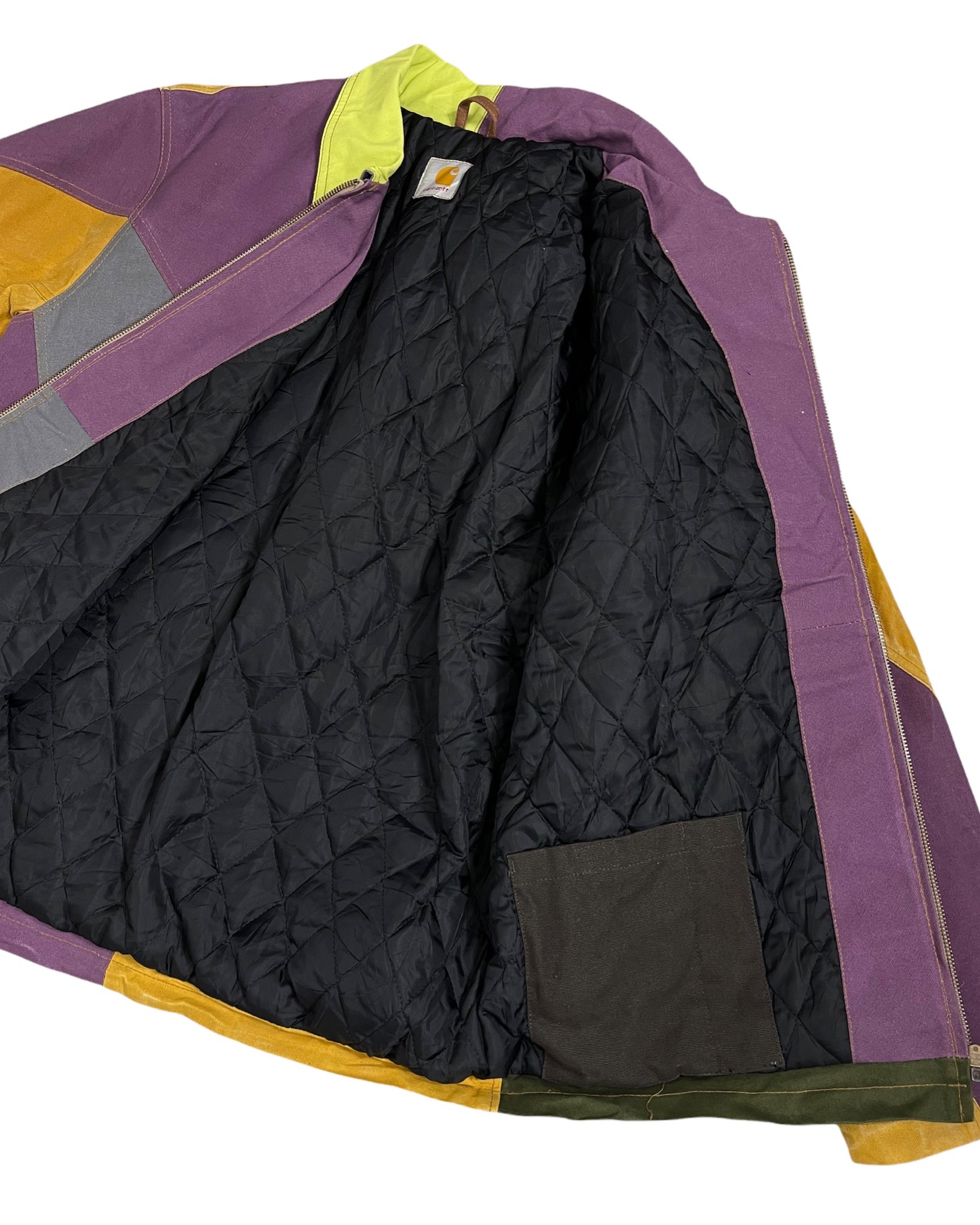 Manteau Carhartt Veste upcyclée style patchwork - L - PLOMOSTORE