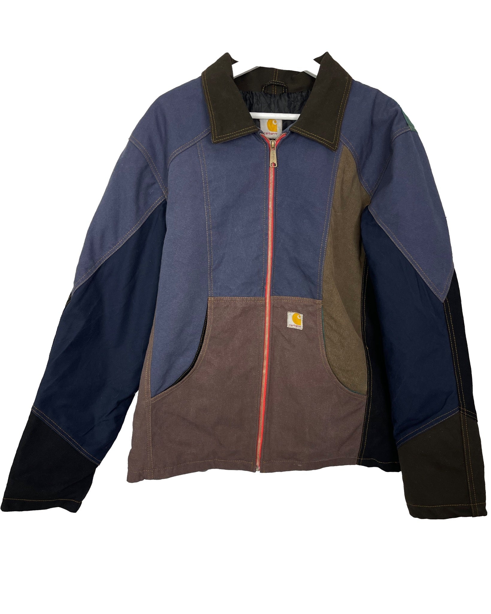 Manteau Carhartt Veste upcyclée style patchwork - L - PLOMOSTORE