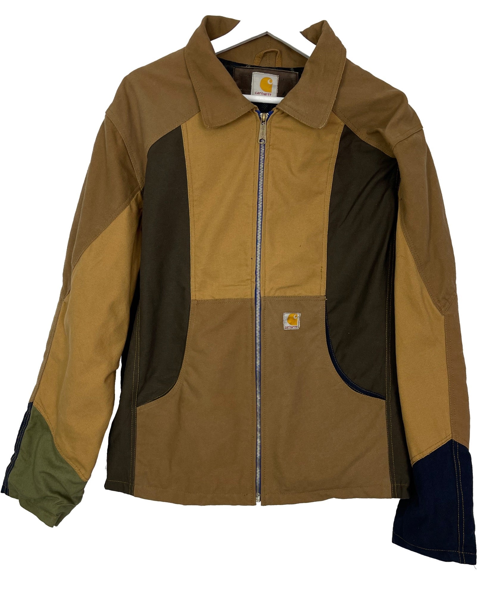 Manteau Carhartt Veste upcyclée style patchwork - L - PLOMOSTORE