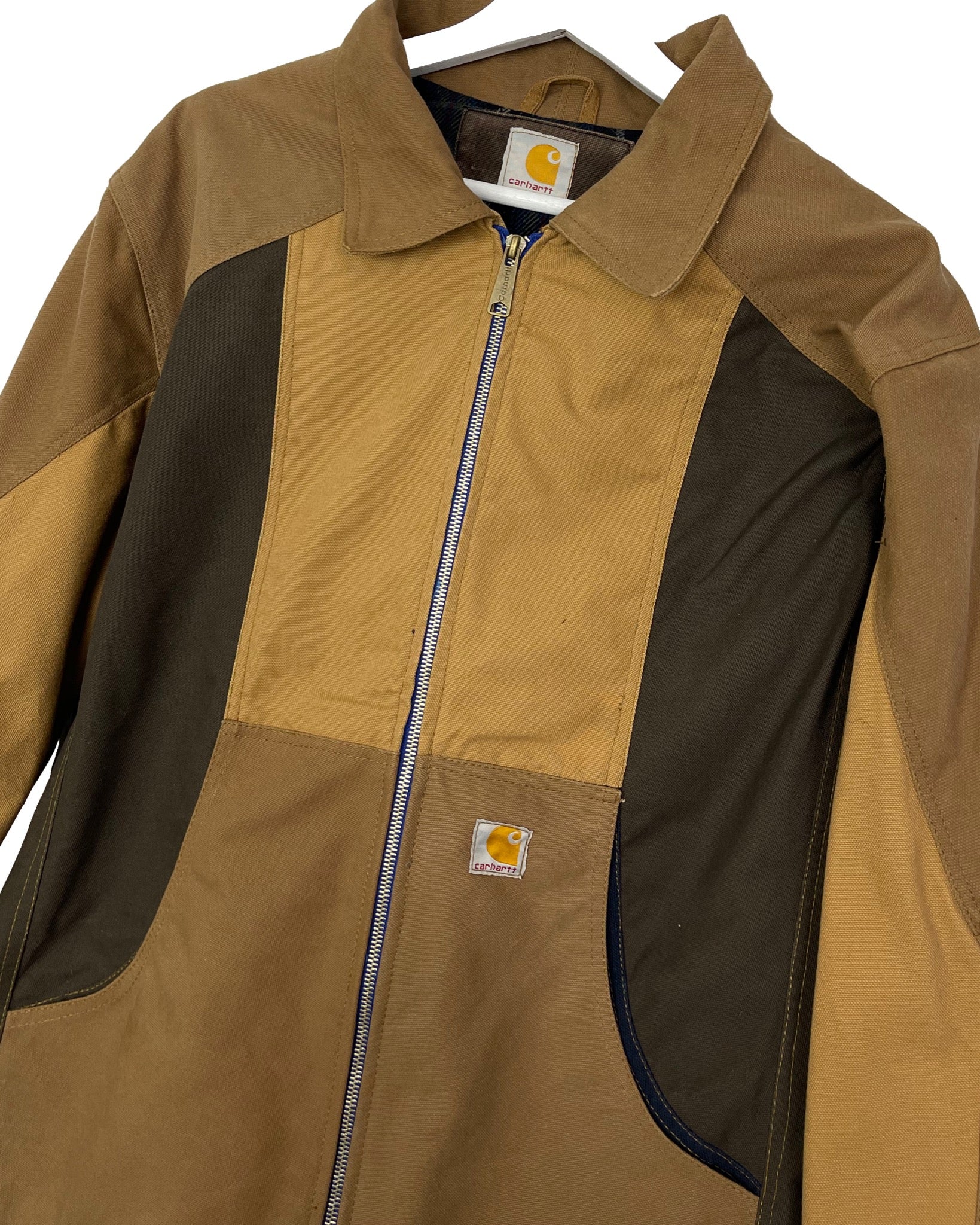 Manteau Carhartt Veste upcyclée style patchwork - L - PLOMOSTORE