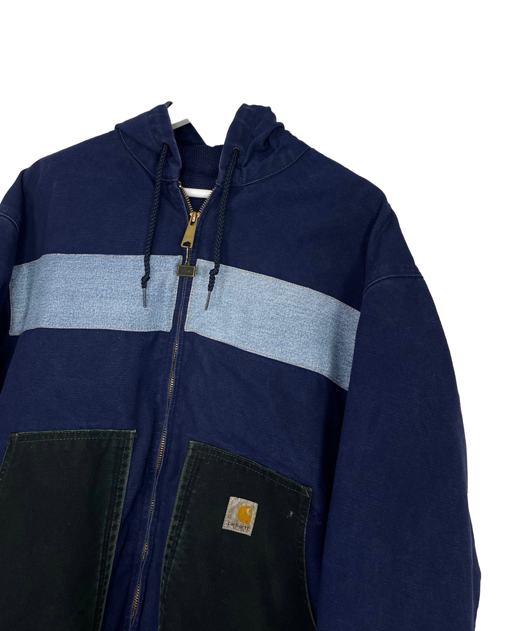 Blouson Carhartt Veste upcyclée style patchwork - L - PLOMOSTORE
