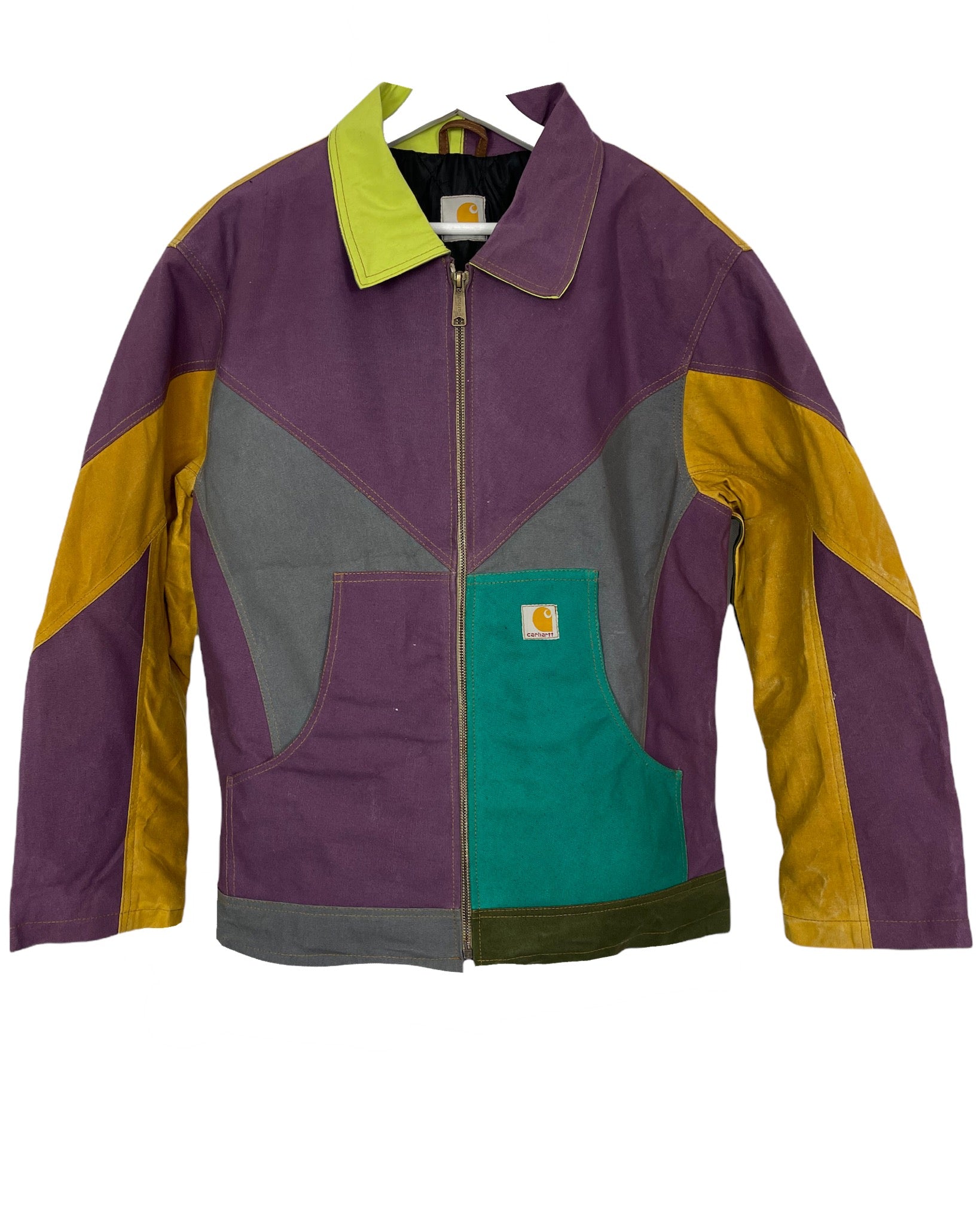 Manteau Carhartt Veste upcyclée style patchwork - L - PLOMOSTORE