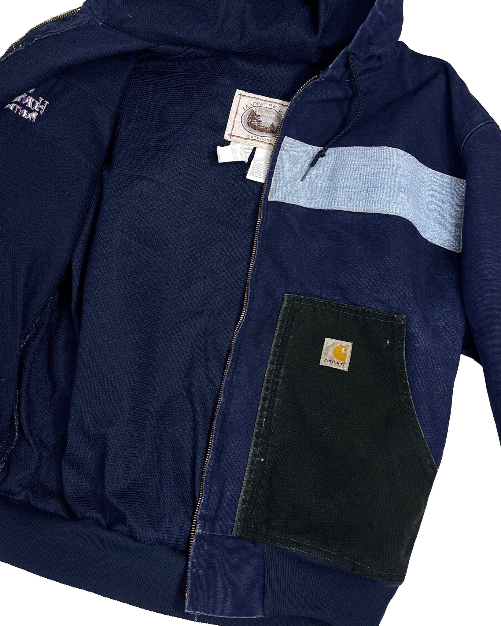 Blouson Carhartt Veste upcyclée style patchwork - L - PLOMOSTORE