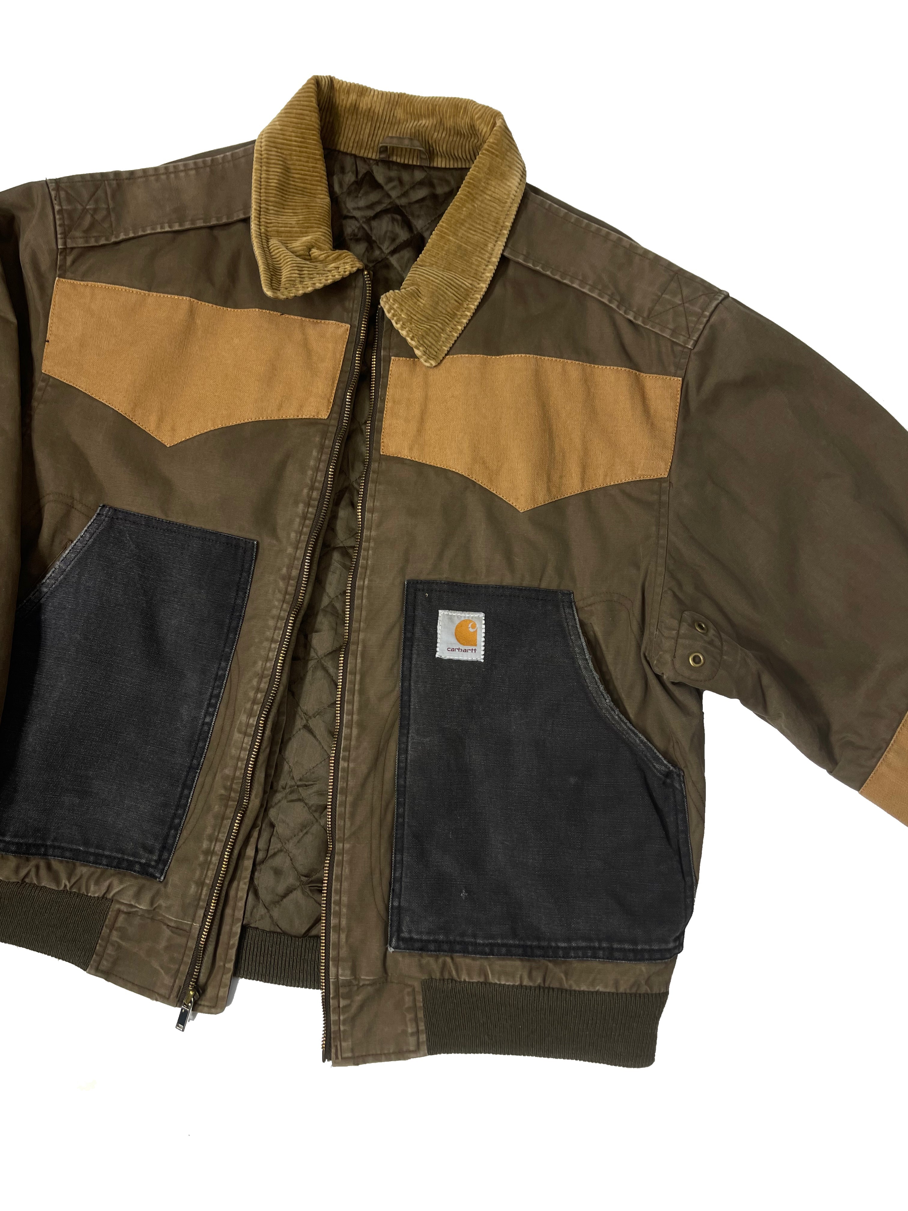 Blouson Carhartt Veste upcyclée style patchwork - L/XL - PLOMOSTORE