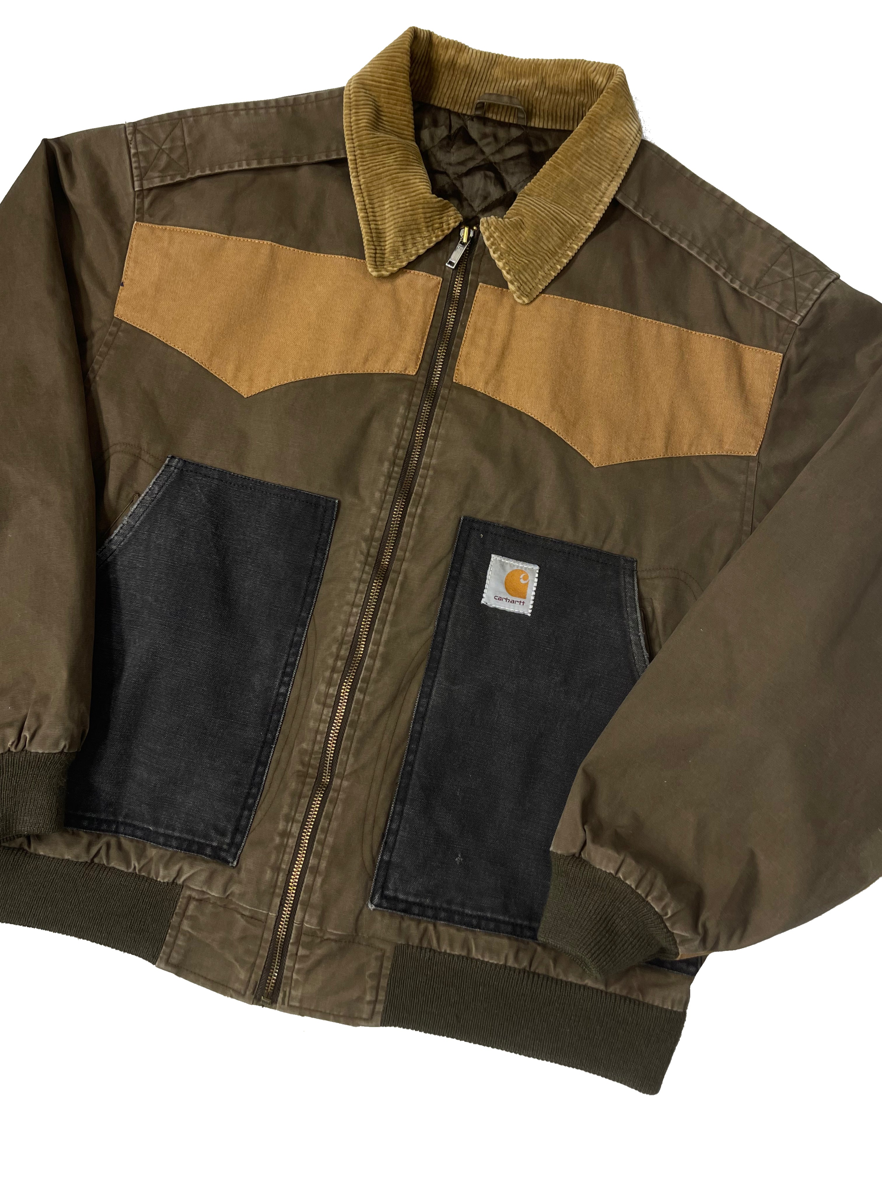 Blouson Carhartt Veste upcyclée style patchwork - L/XL - PLOMOSTORE