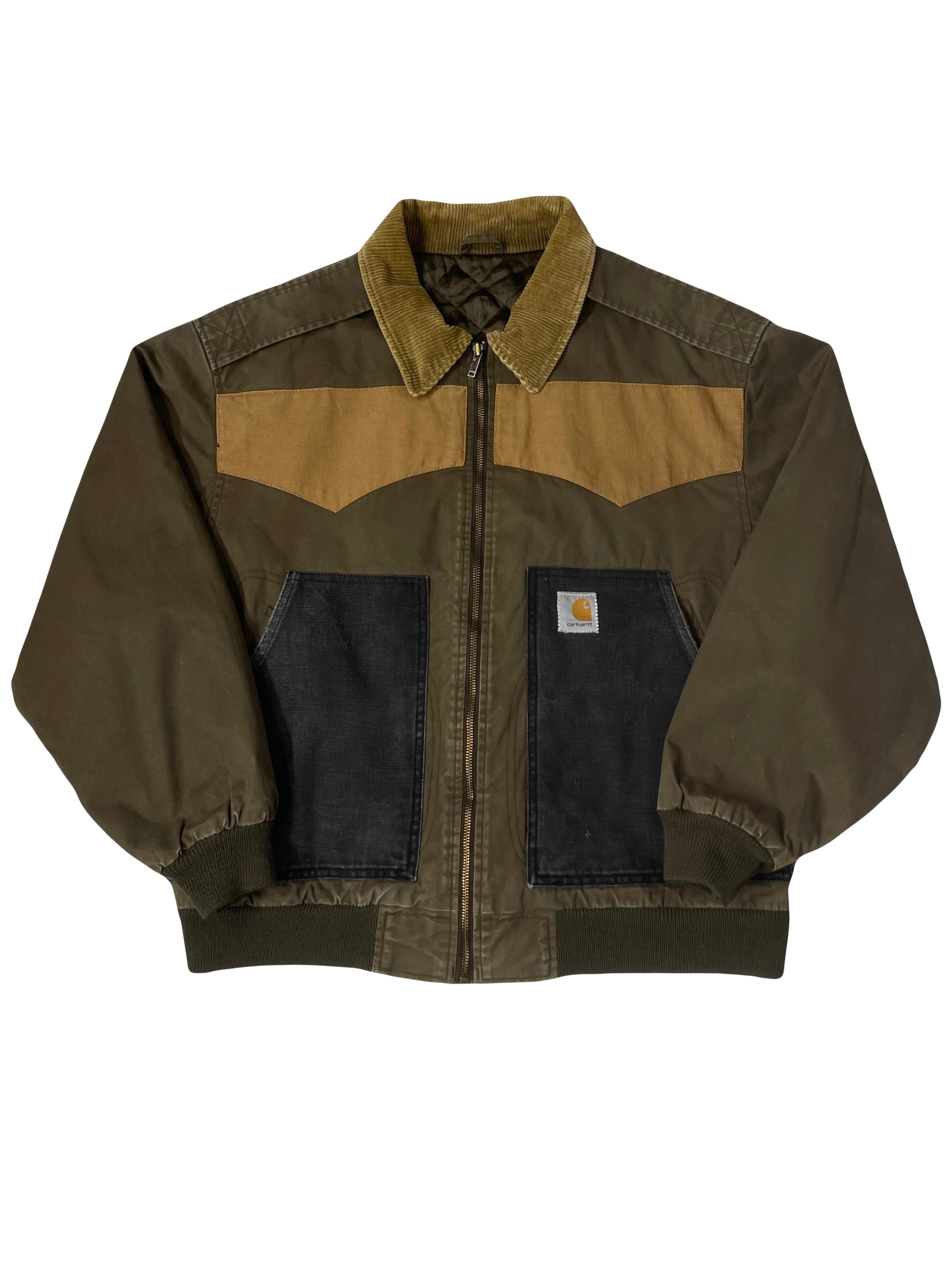 Blouson Carhartt Veste upcyclée style patchwork - L/XL - PLOMOSTORE