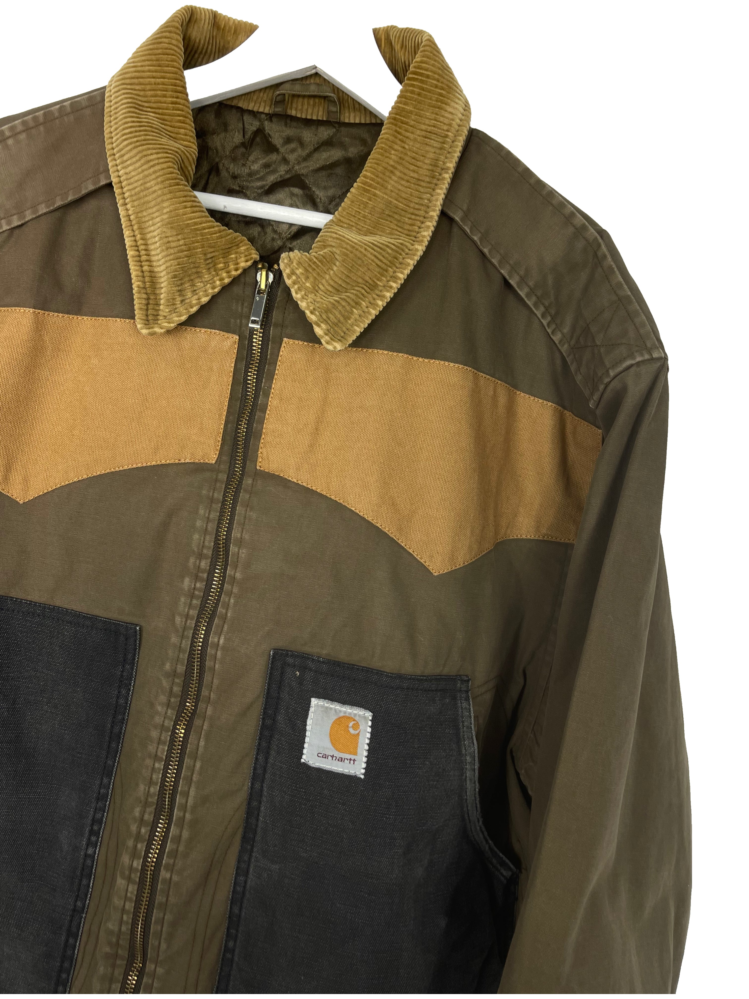 Blouson Carhartt Veste upcyclée style patchwork - L/XL - PLOMOSTORE