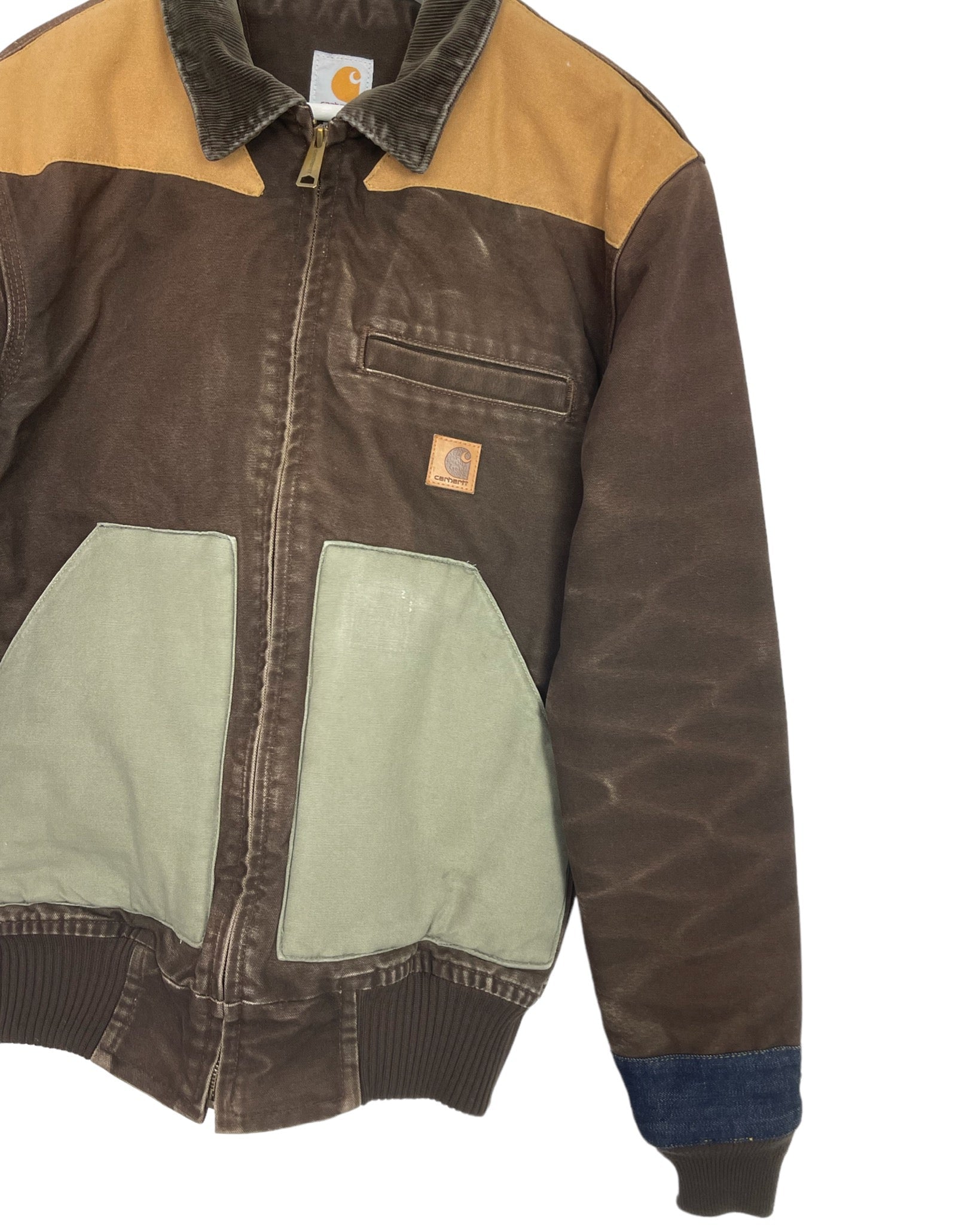 Blouson Carhartt Veste upcyclée style patchwork - S - PLOMOSTORE