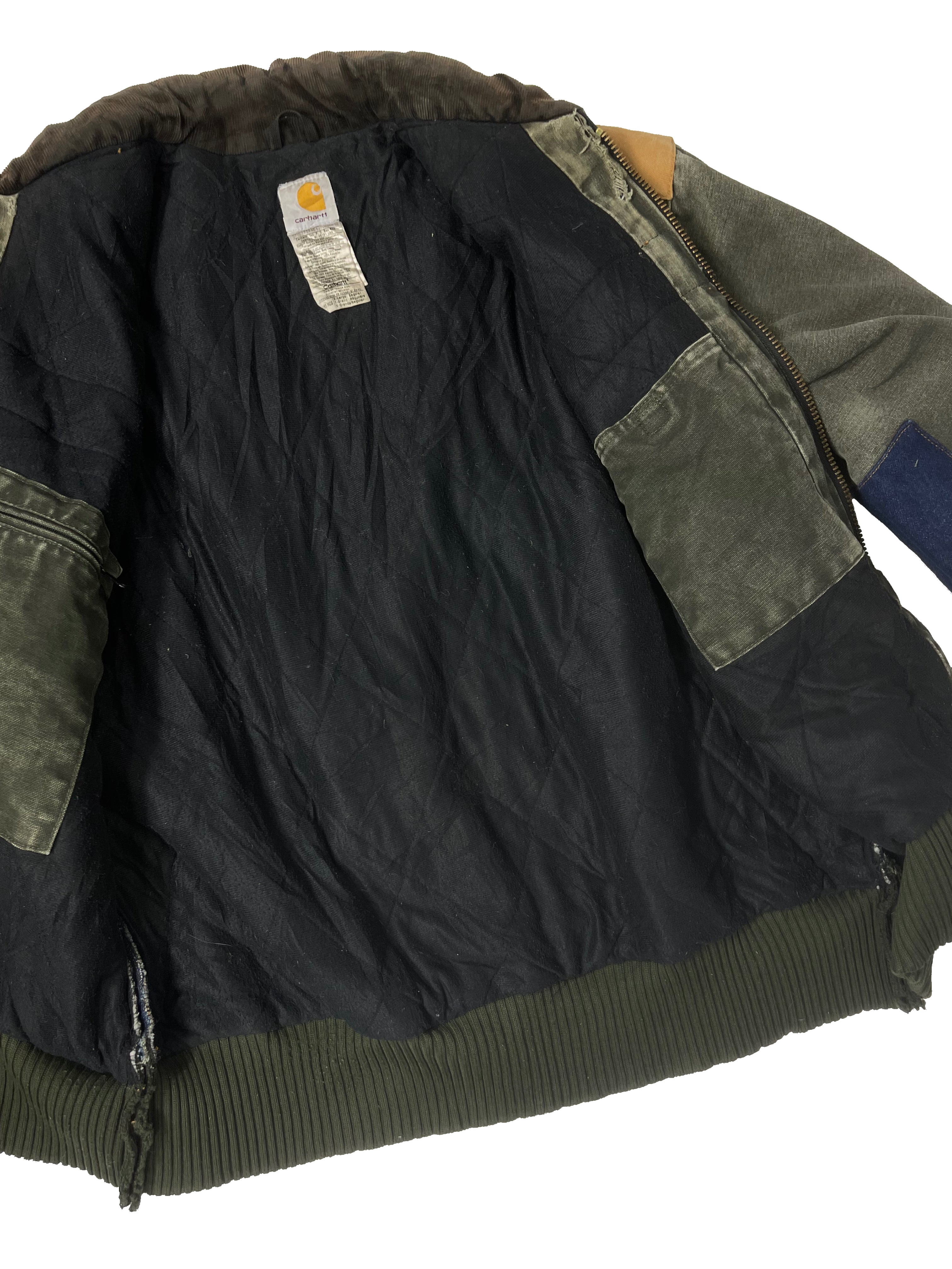 Blouson Carhartt Veste upcyclée style patchwork - XL - PLOMOSTORE
