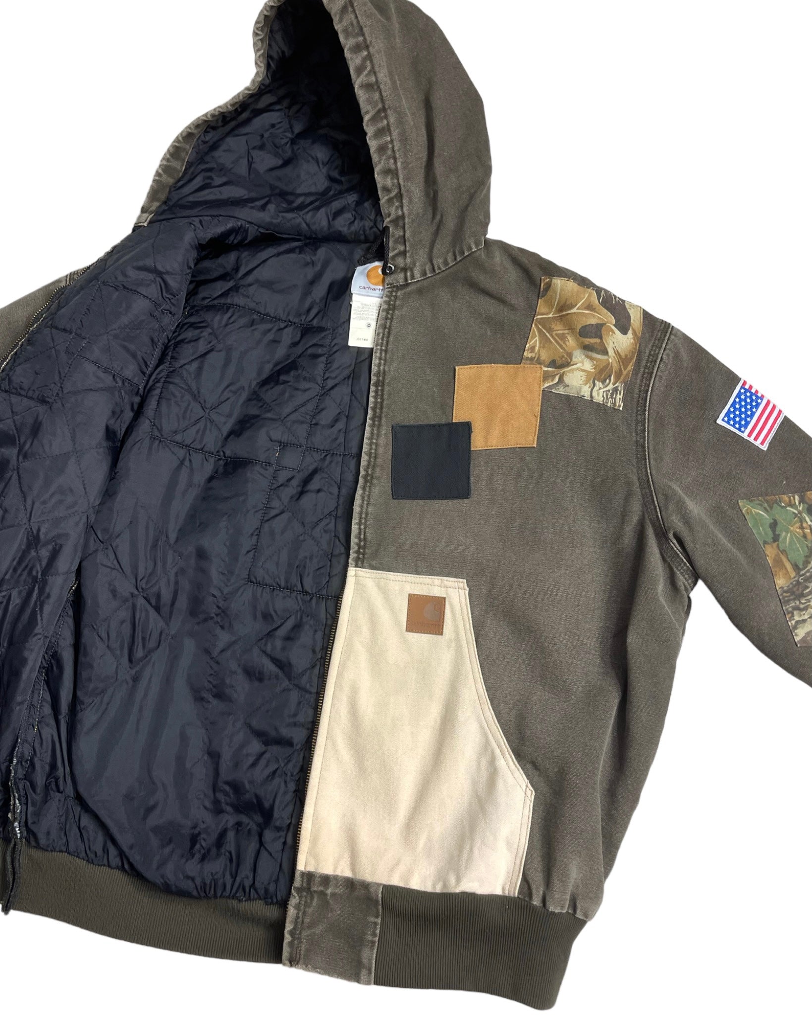 Manteau Carhartt Veste upcyclée style patchwork - XL - PLOMOSTORE
