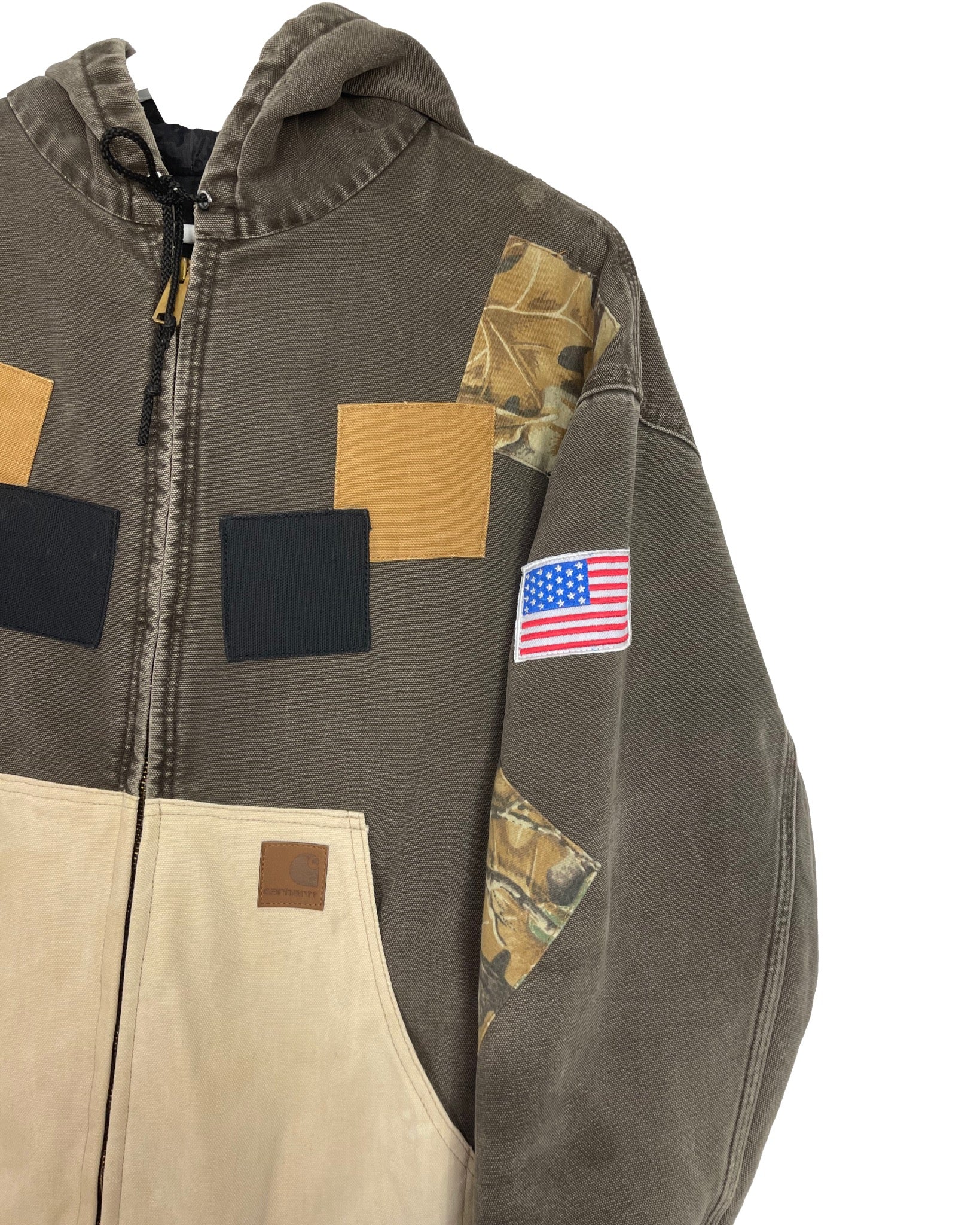 Manteau Carhartt Veste upcyclée style patchwork - XL - PLOMOSTORE