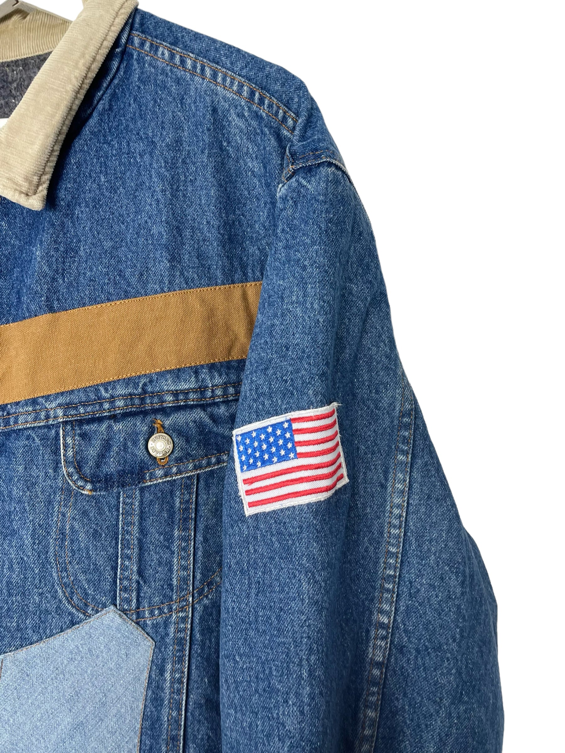 Blouson Carhartt Veste upcyclée style patchwork - XL - PLOMOSTORE