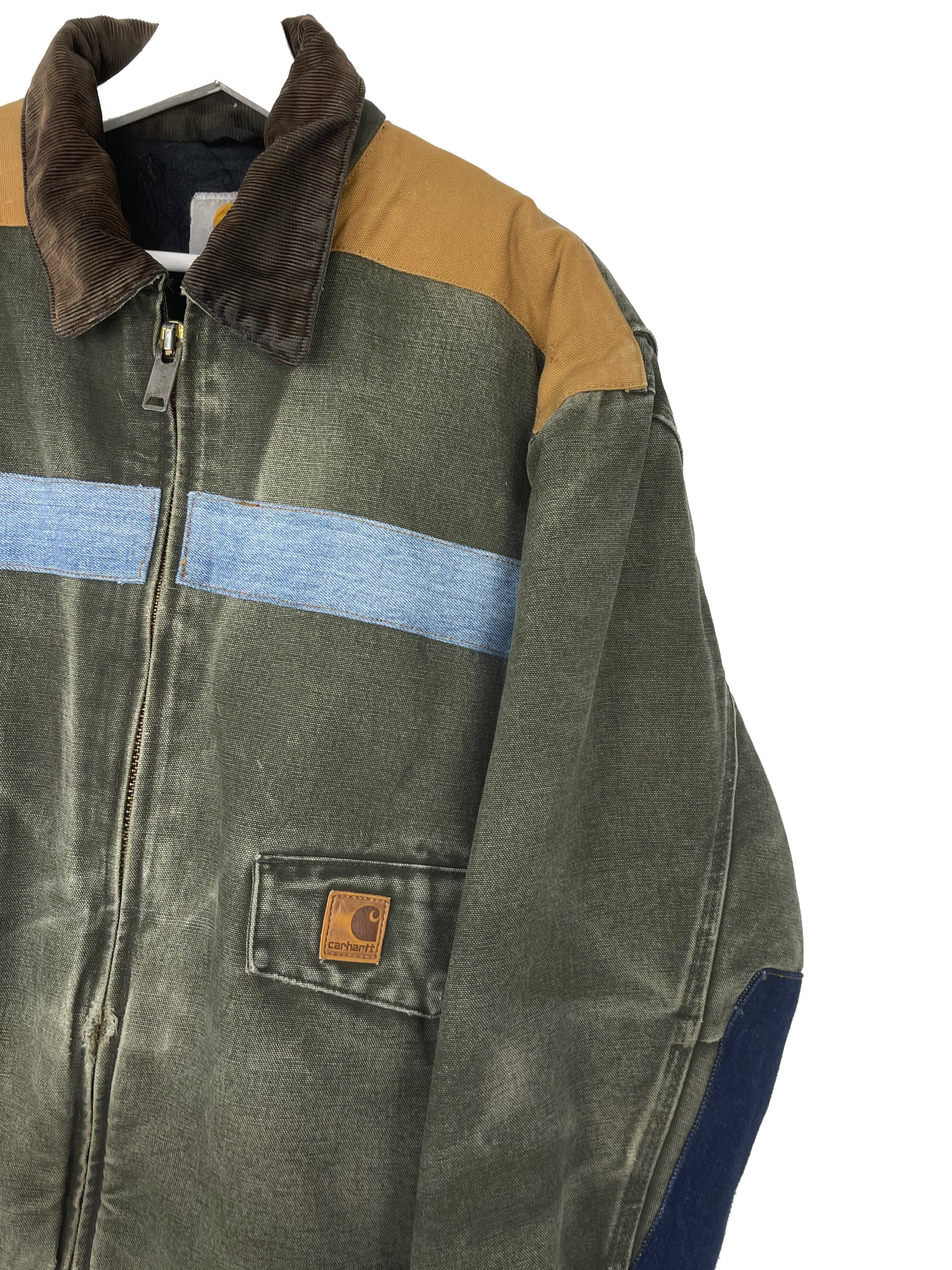 Blouson Carhartt Veste upcyclée style patchwork - XL - PLOMOSTORE