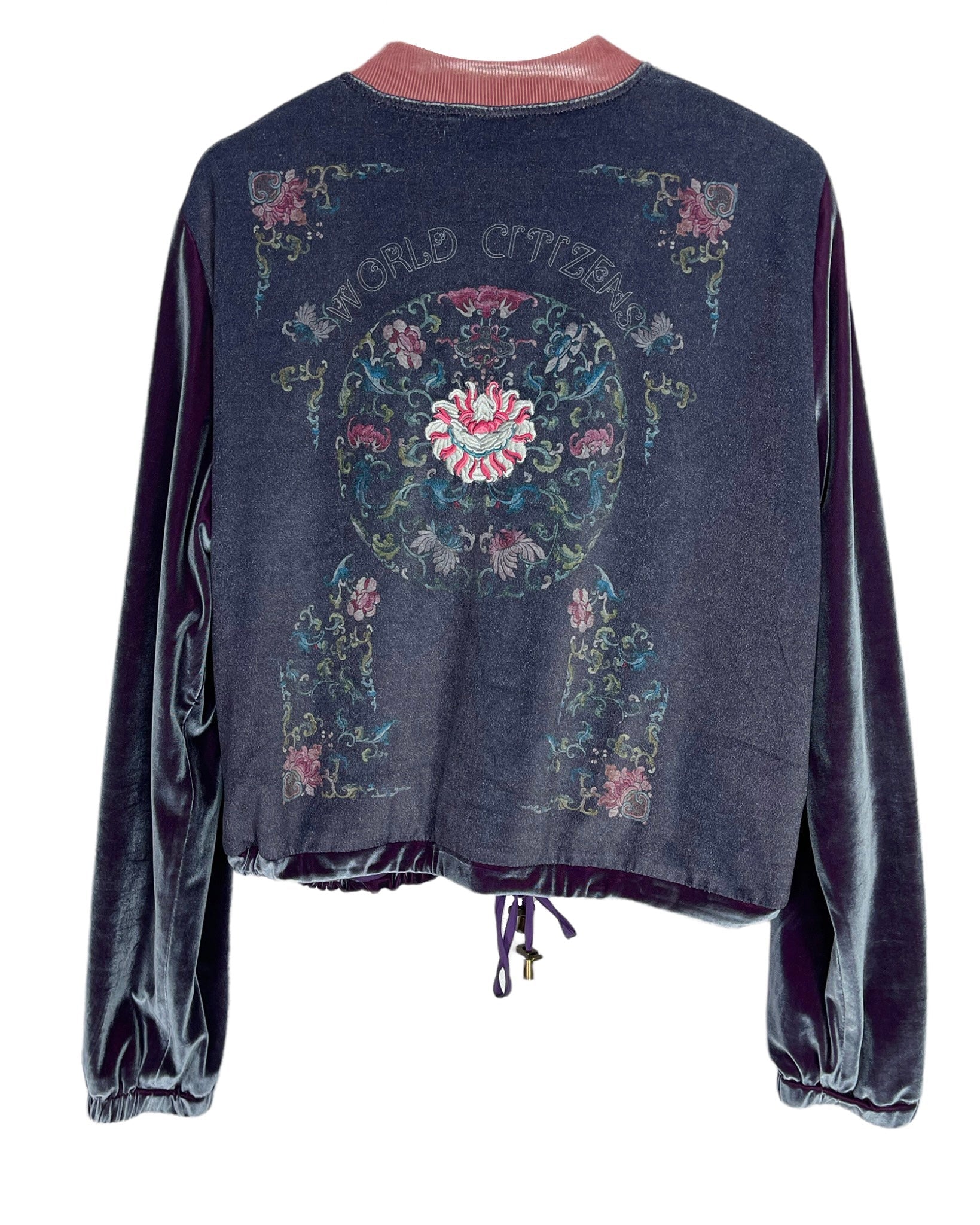 Veste zippée Vintage Veste zippée effet velours - XXL - PLOMOSTORE