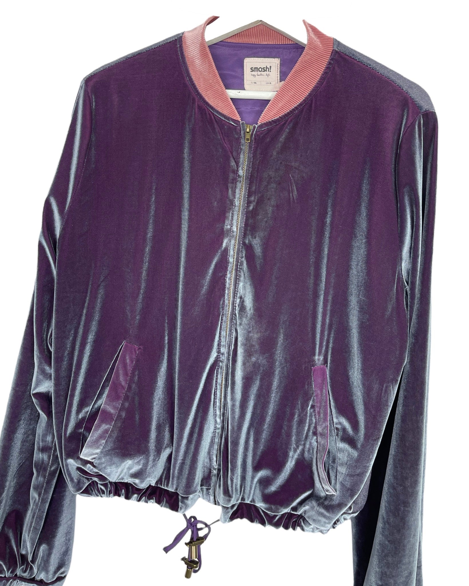 Veste zippée Vintage Veste zippée effet velours - XXL - PLOMOSTORE