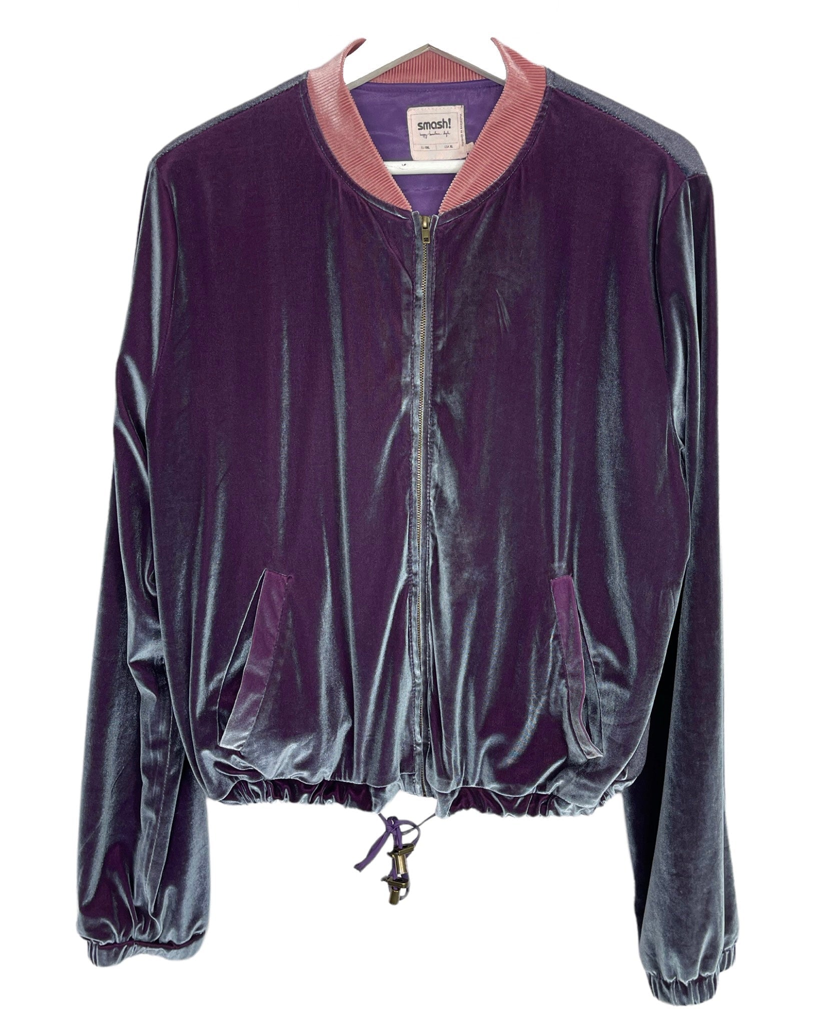 Veste zippée Vintage Veste zippée effet velours - XXL - PLOMOSTORE