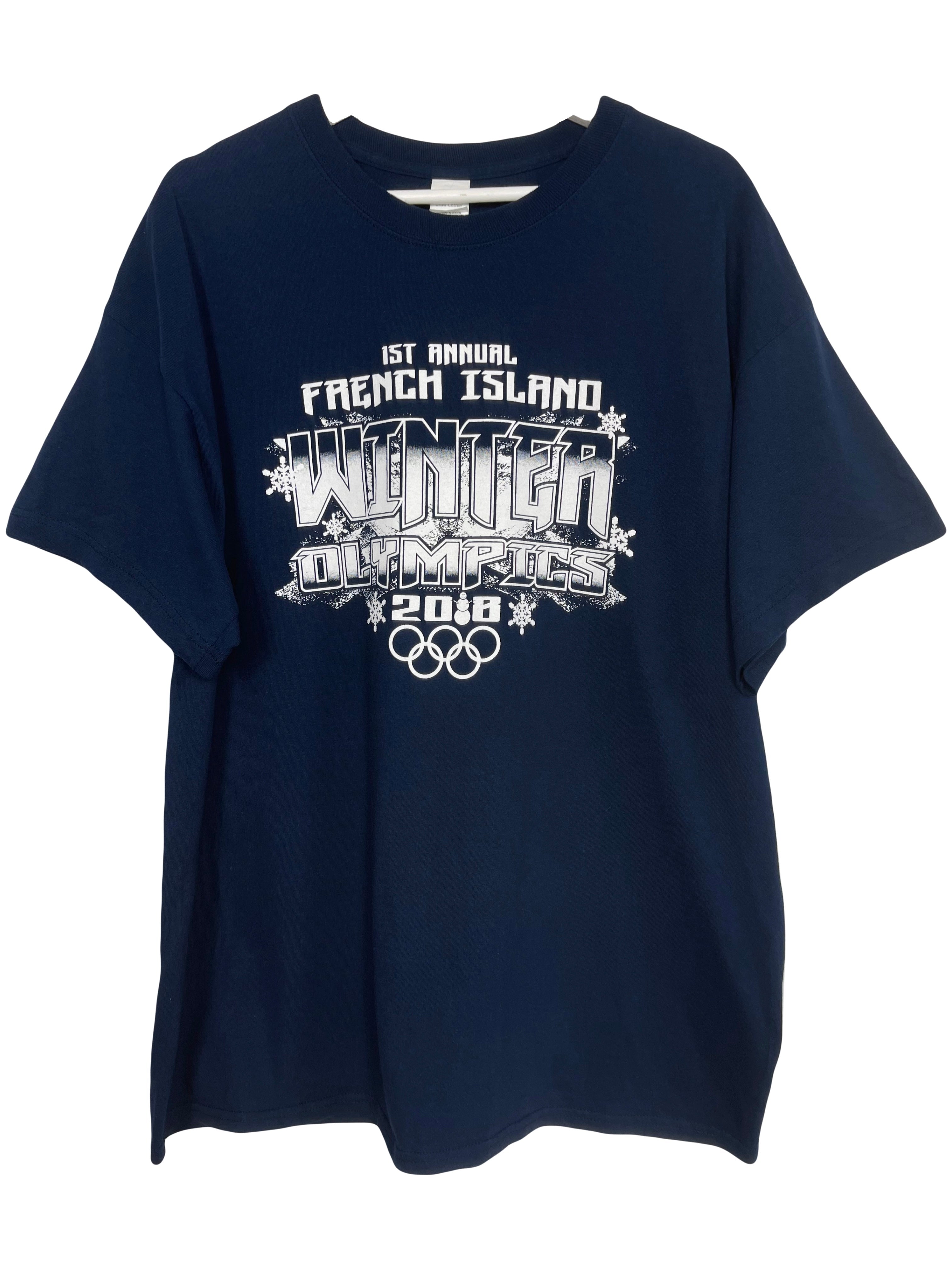 T-shirt - French Island Winter Olympics - XL - PLOMOSTORE - Friperie en ligne